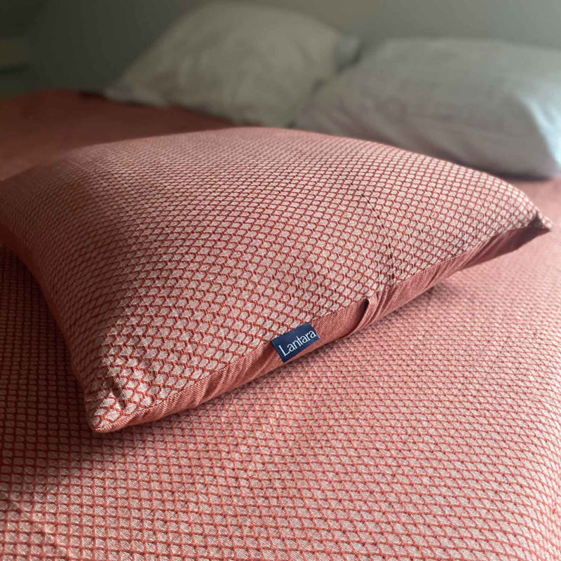 Kussen Ottoman - Terracotta Red - 55x55cm