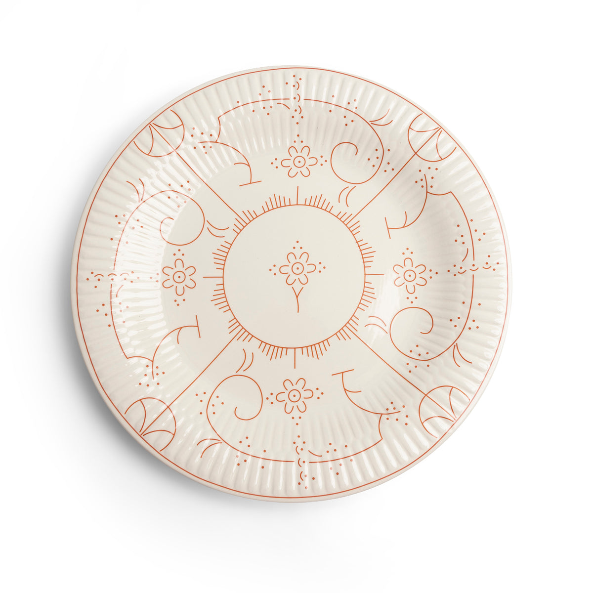 Copenhague plate ø27cm Coral Rose