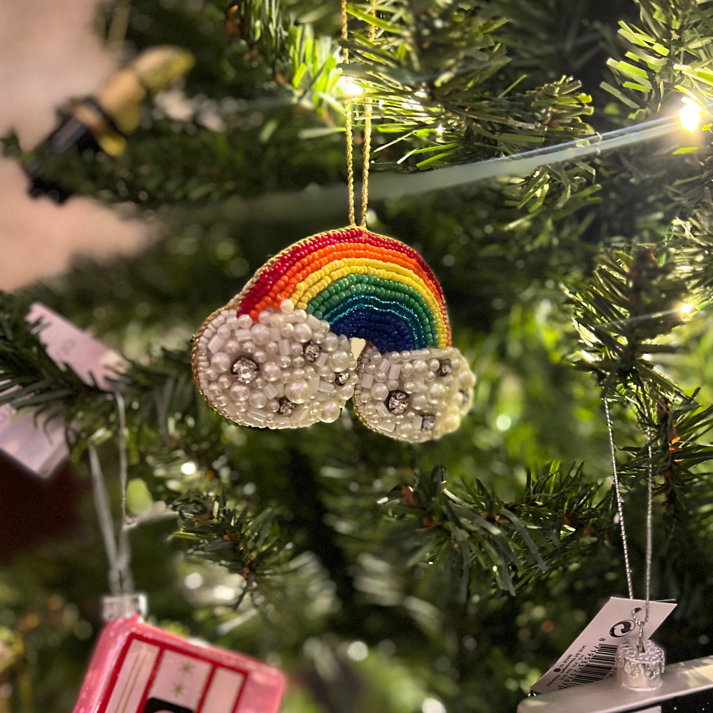 Kerst Hanger - Kralen - Regenboog