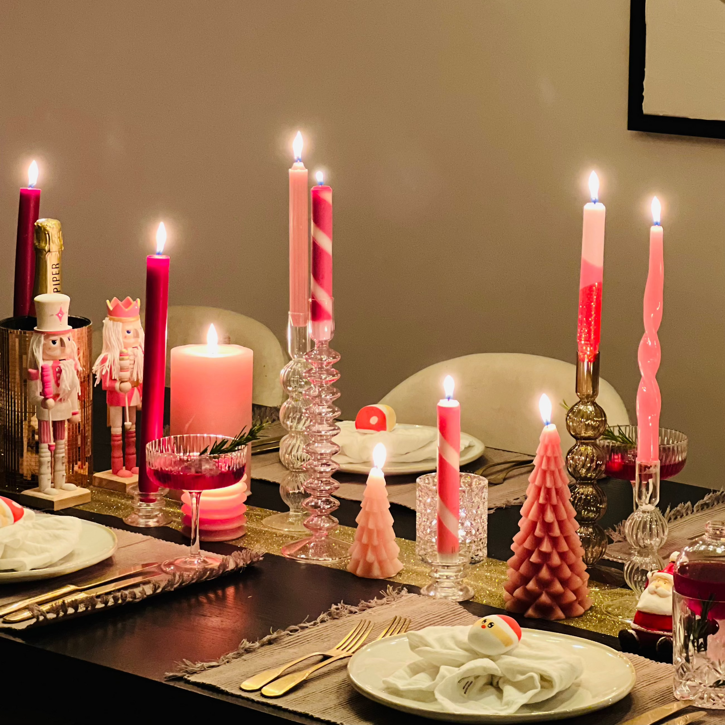 Kerst Kaars - Kerstboom L - Nude