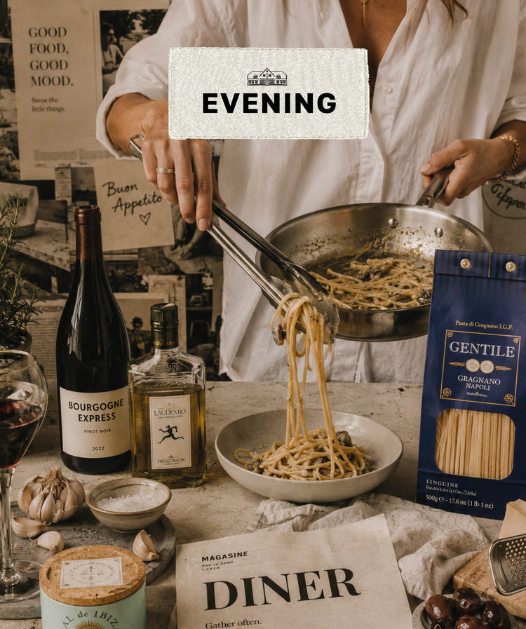 pasta, seasonings, dressings & wine