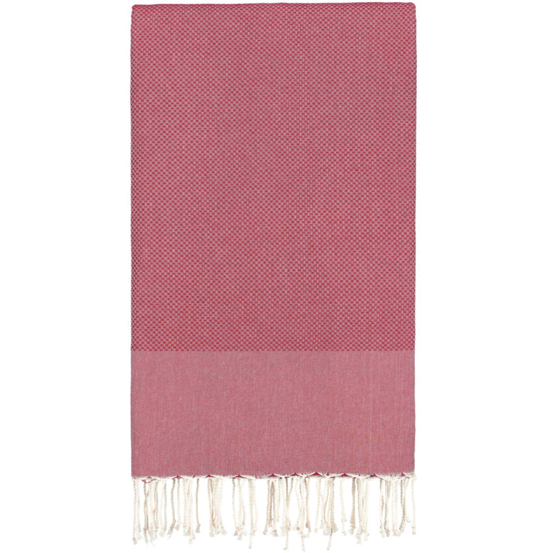 Plaid of  grand foulard katoen -Donkerrood Bordeaux- 190x300cm