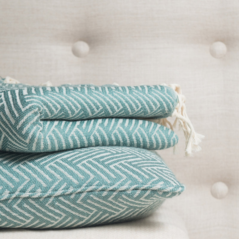 Plaid Deken Wol - Vienna - Eucalyptus Green - 160x250cm