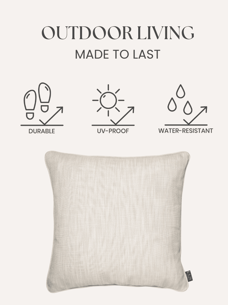 LAZE sierkussen 'Misty' beige - diverse maten