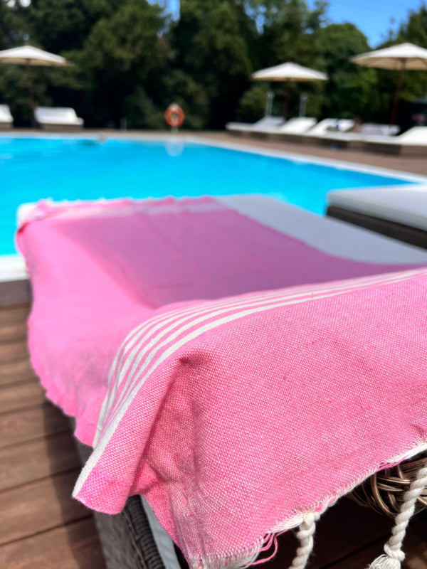 Hamamdoek Provence - Hardroze  - 100x200cm