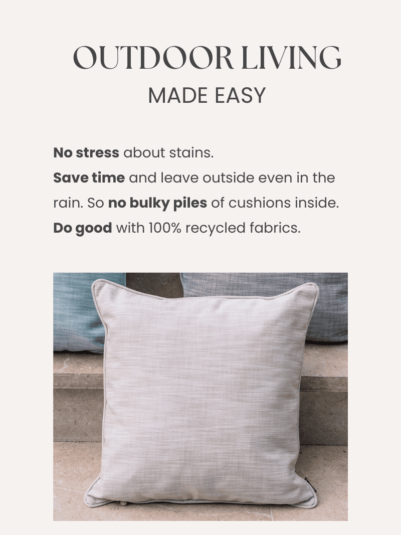 LAZE sierkussen 'Misty' beige - diverse maten