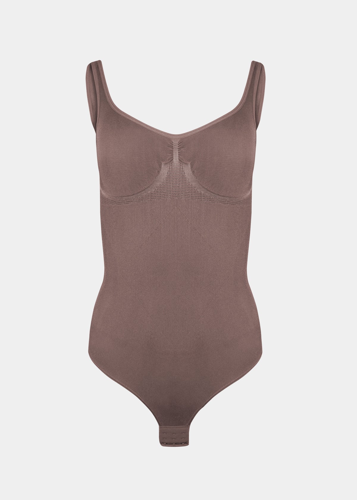 Brown bodysuit on a white background