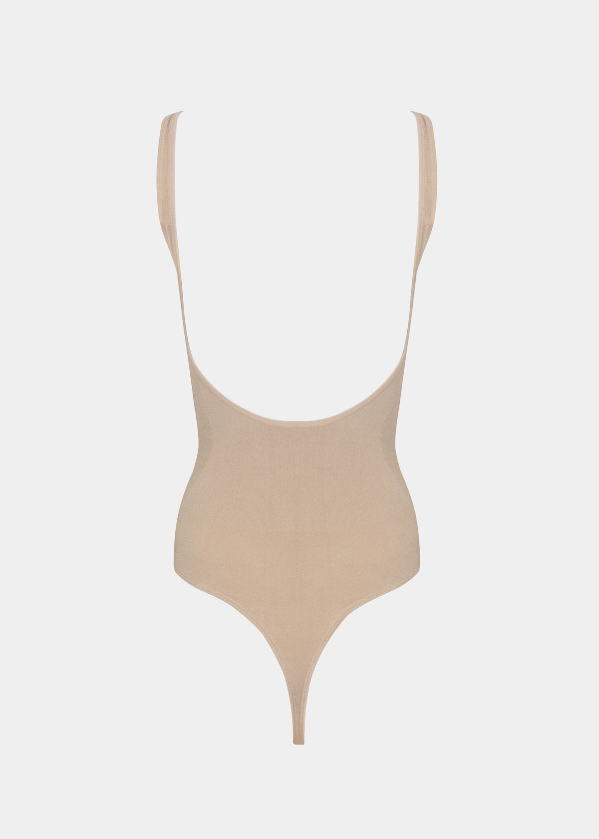 Beige swimsuit on a white background
