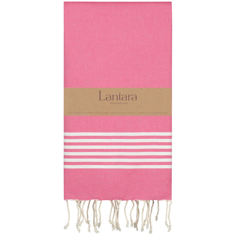 Hamamdoek Provence Fuchsia Roze | Gerecycled Katoen | 100x200cm