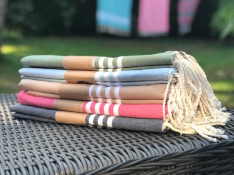 Hamamdoek Provence Fuchsia Roze | Gerecycled Katoen | 100x200cm