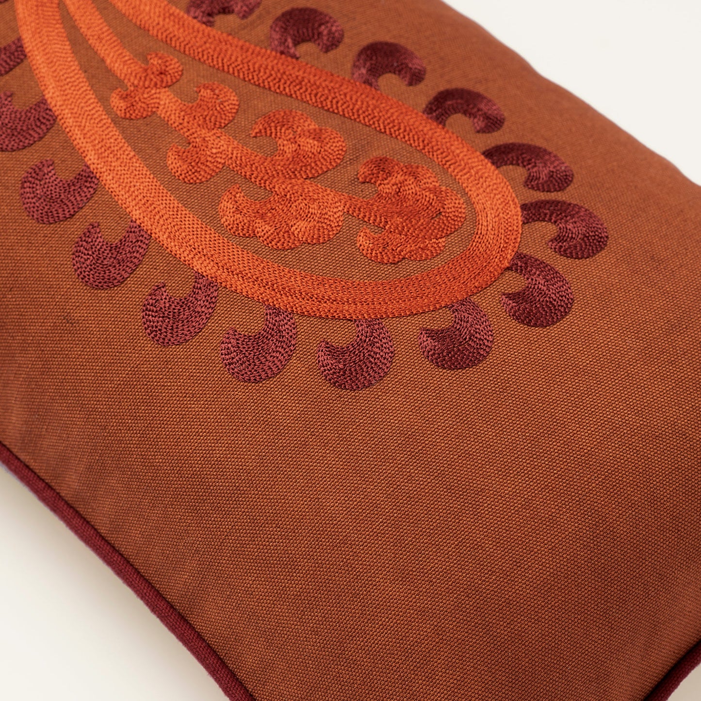 Double sided cushion Siena Spice & Coral