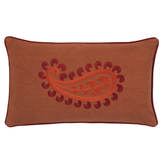 Double sided cushion Siena Spice & Coral
