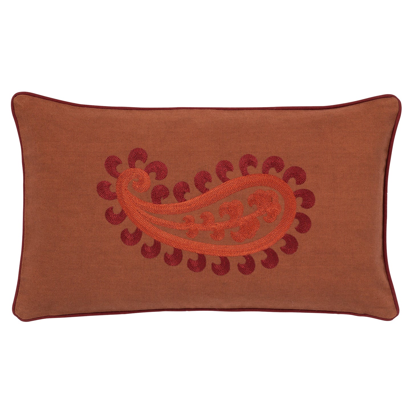 Double sided cushion Siena Spice & Coral