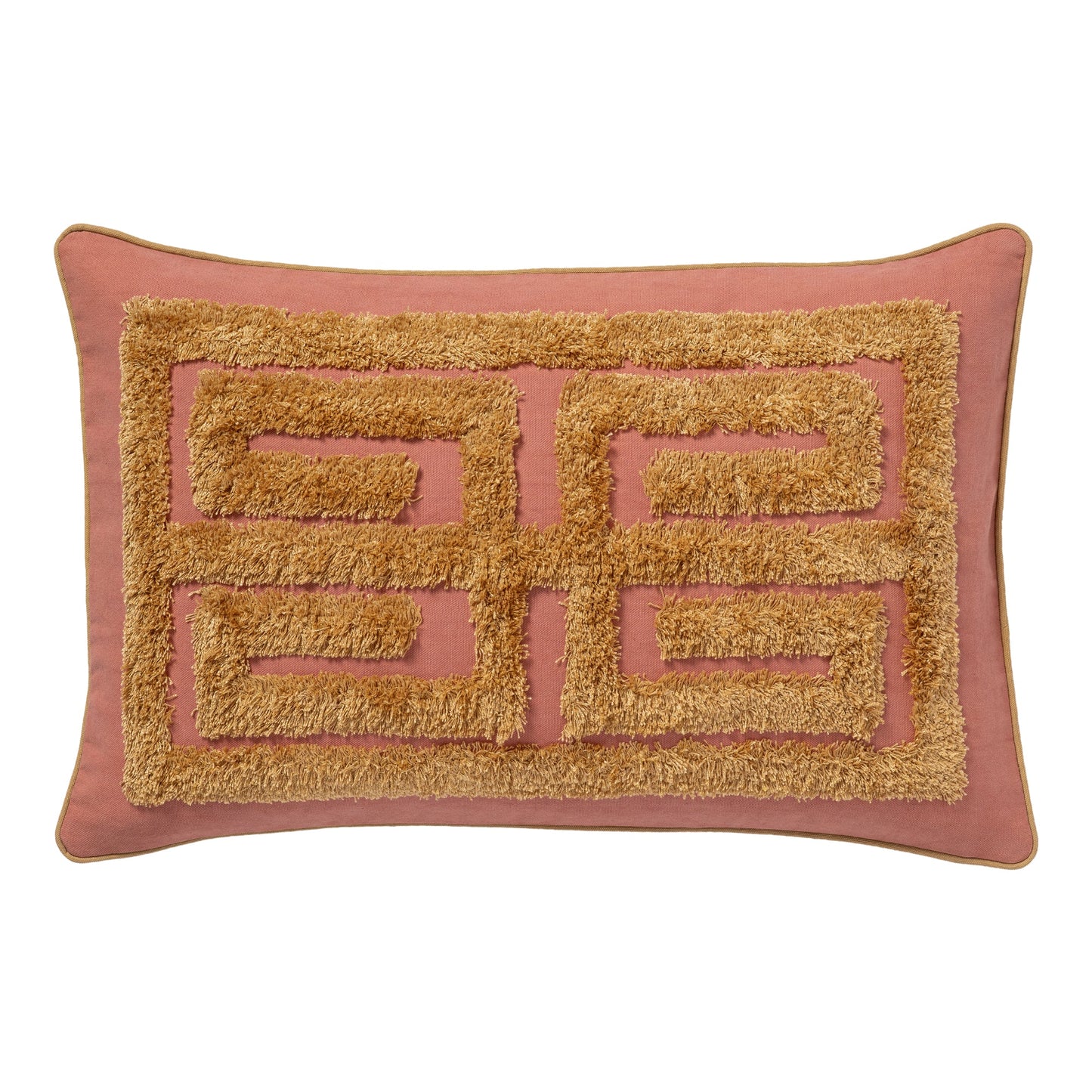 Cushion Cleo Blush & Raffia