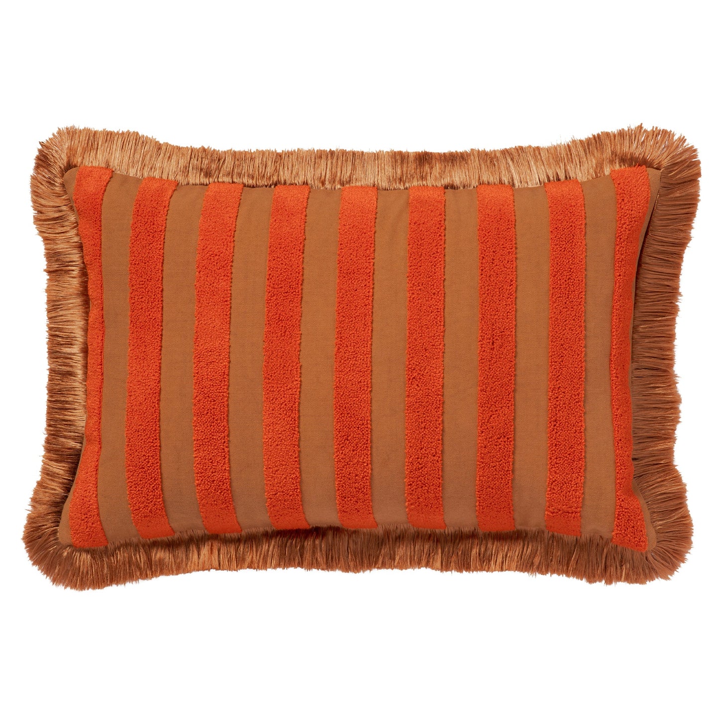 Cushion Jackie Coral & Caramel