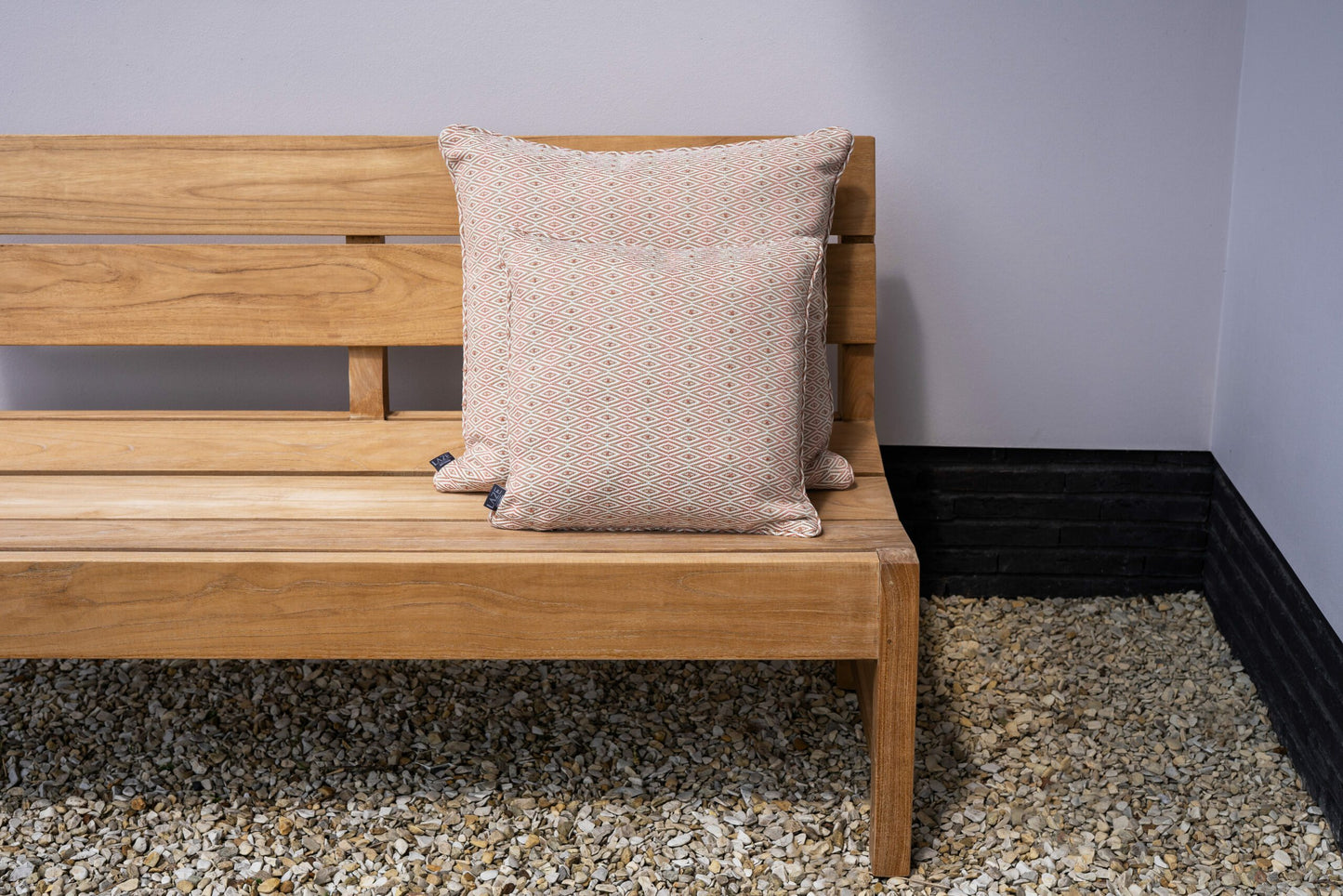 LAZE sierkussen 'Diamond' roze - diverse maten