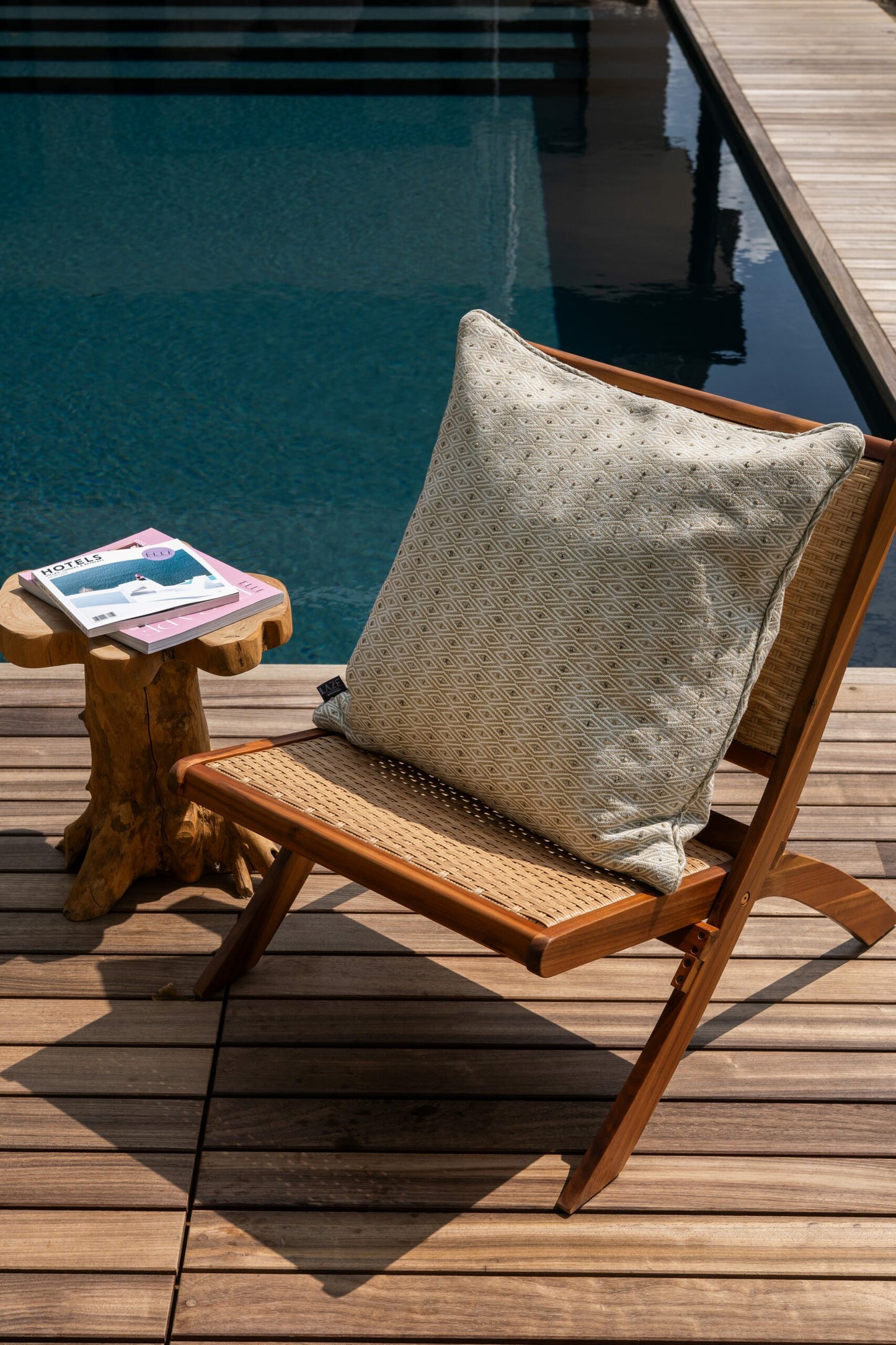 LAZE sierkussen 'Diamond' beige - diverse maten