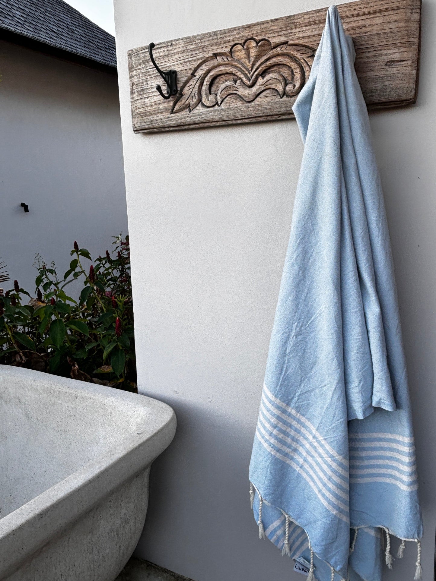 Hamamdoek Provence - Lichtblauw - 100x200cm