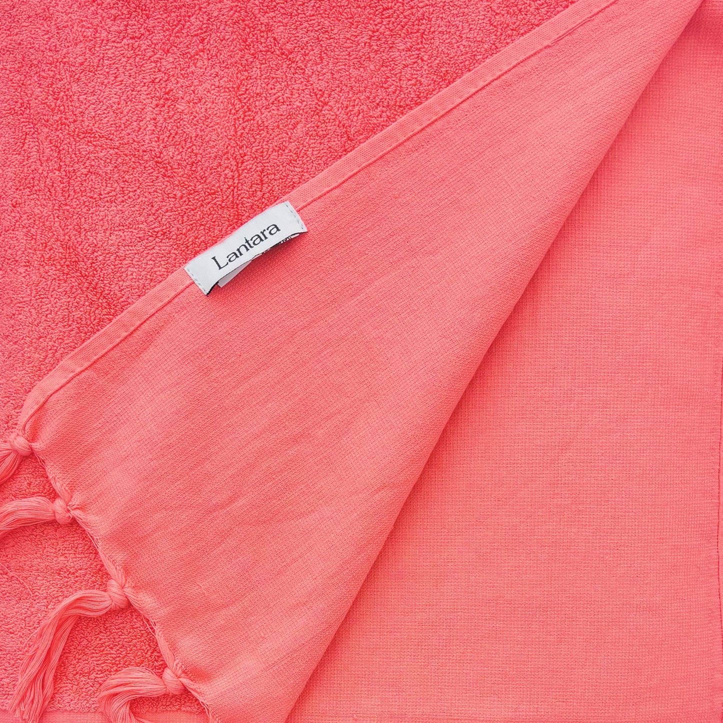 Hamamdoek Badstof - Coral - 90x206cm