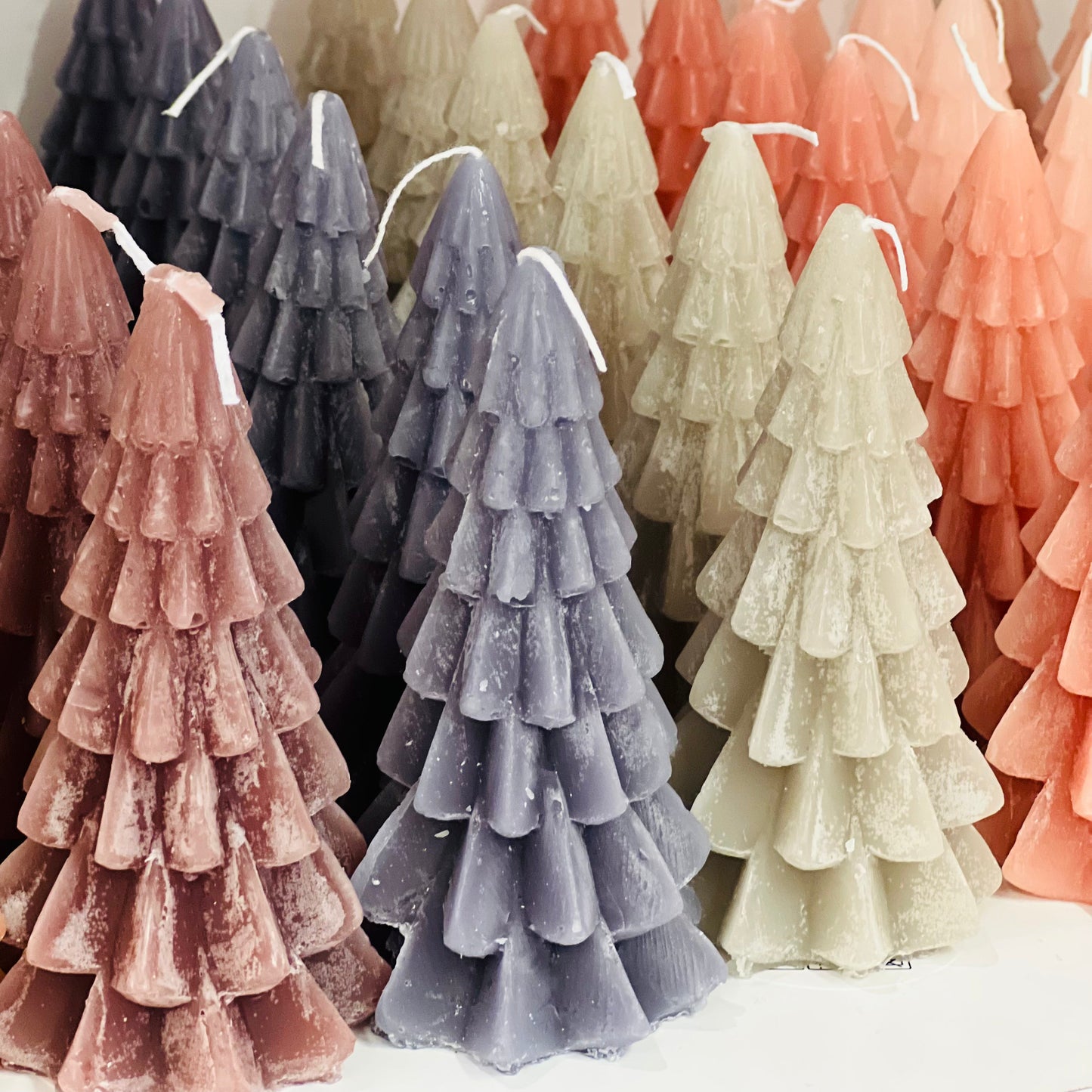 Kerst Kaars - Kerstboom S - Brique Roze