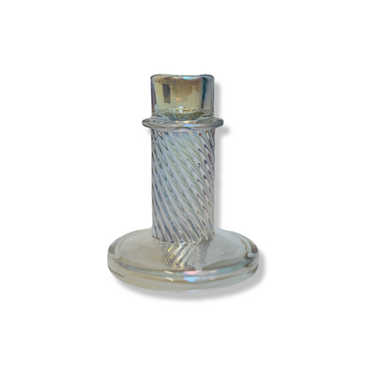 Glazen Kaarsenhouder - Holografisch