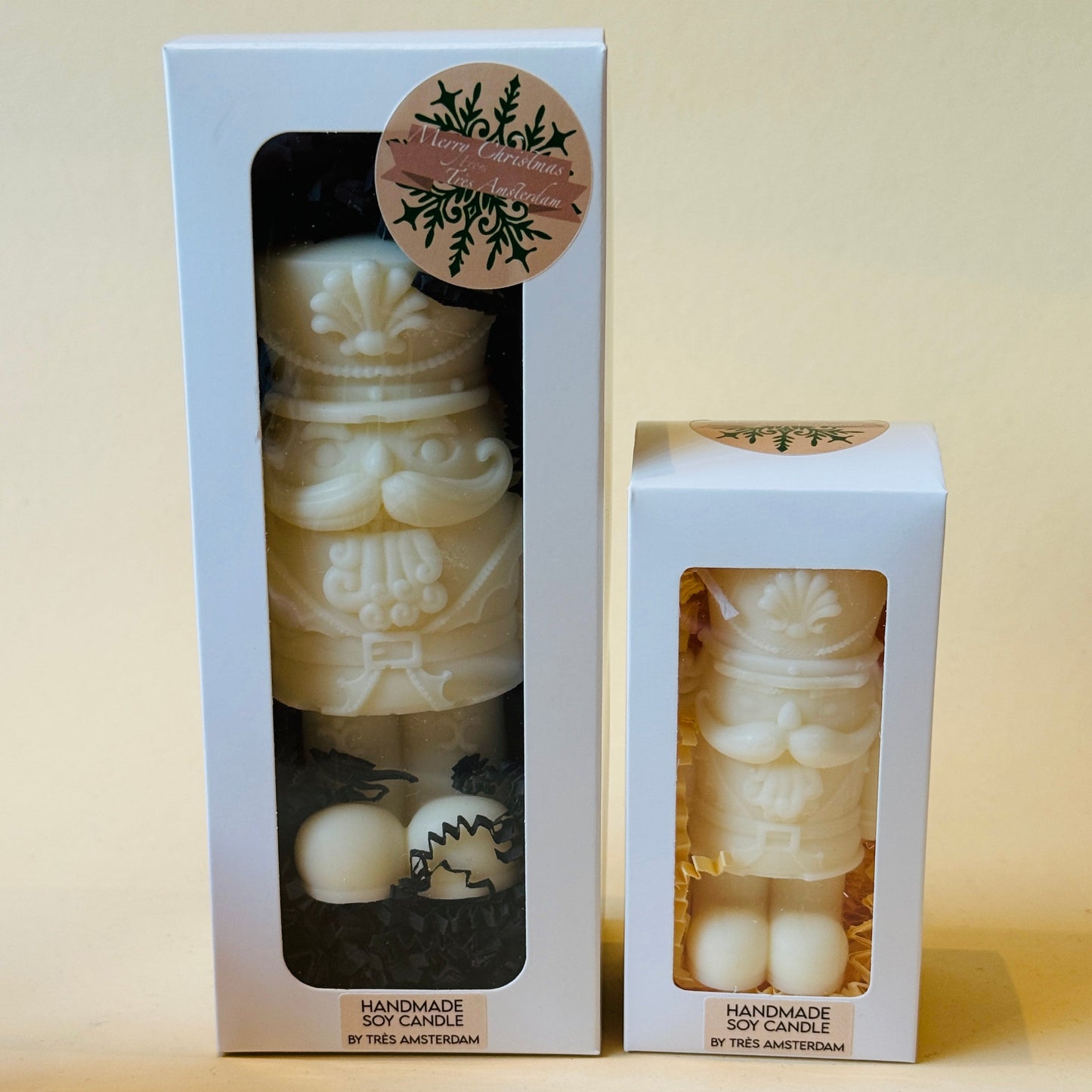 Kerst Kaars - Nutcracker L - Wit