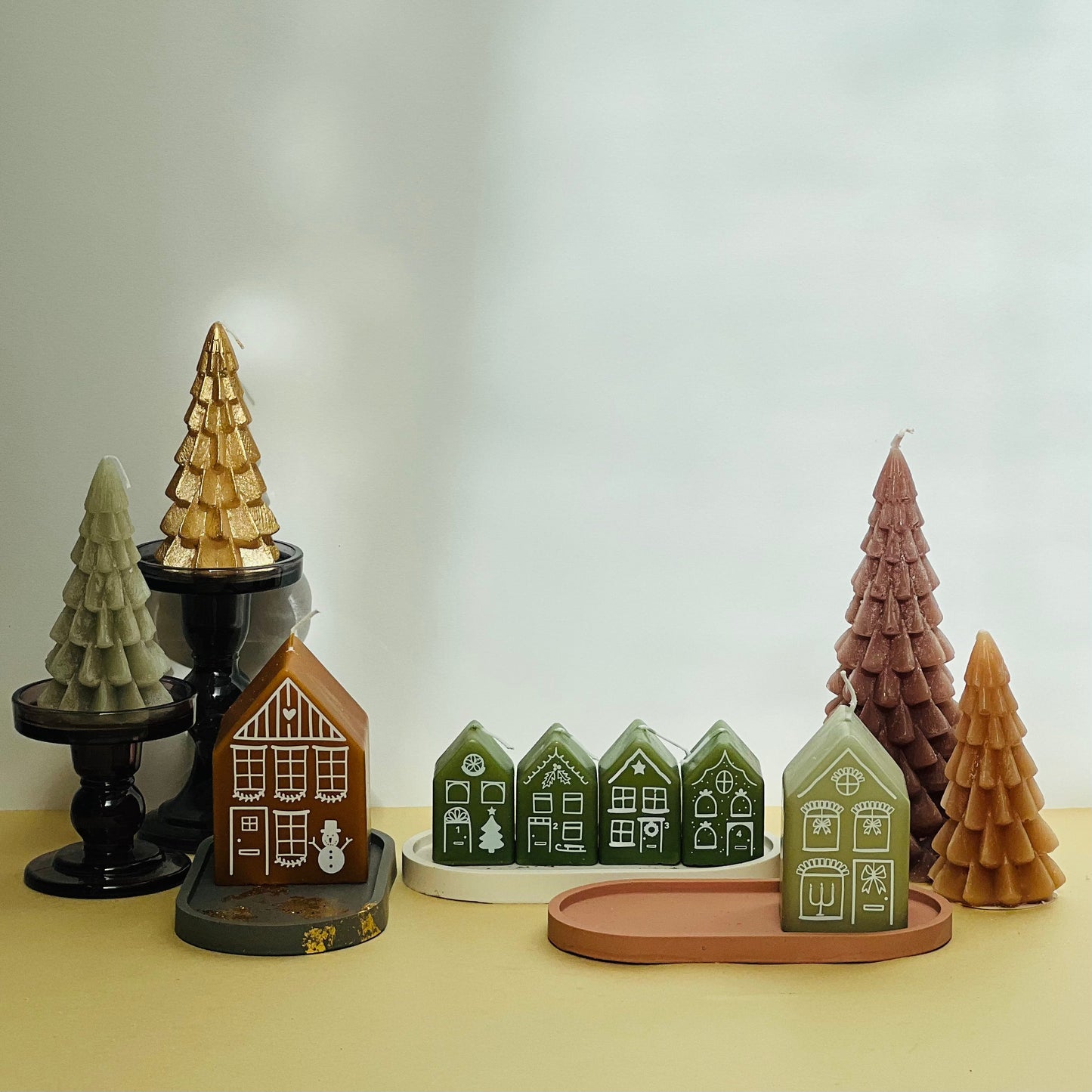 Kerst Kaars - Kerstboom S - Eucalyptus Groen