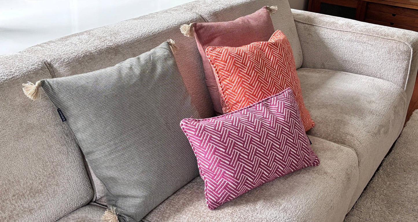 Kussen Pompons - Groen - 55x55cm