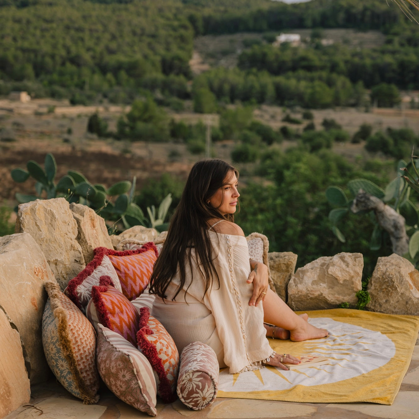 Bolster Laura Rose & Ecru