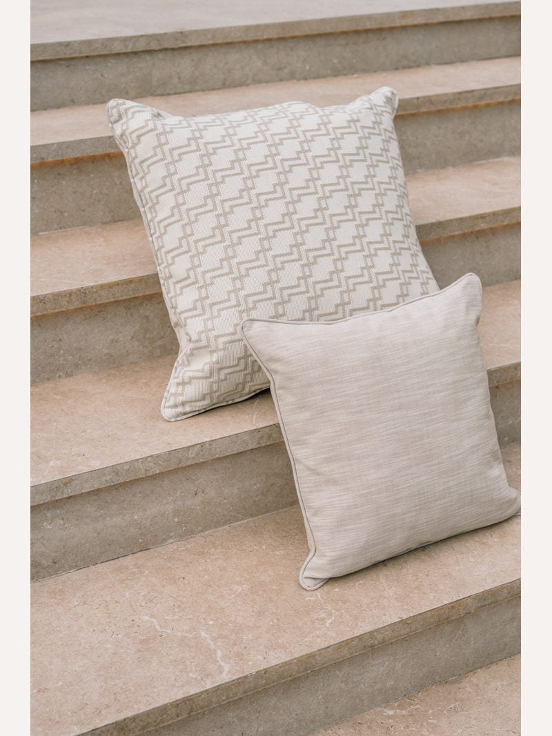 LAZE sierkussen 'Geo' beige - diverse maten