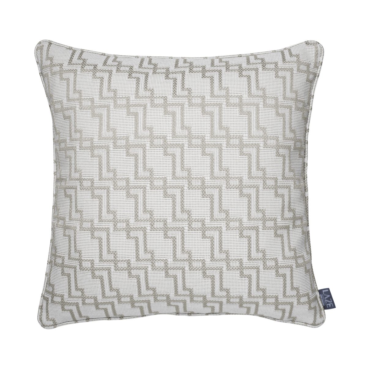 LAZE sierkussen 'Geo' beige - diverse maten