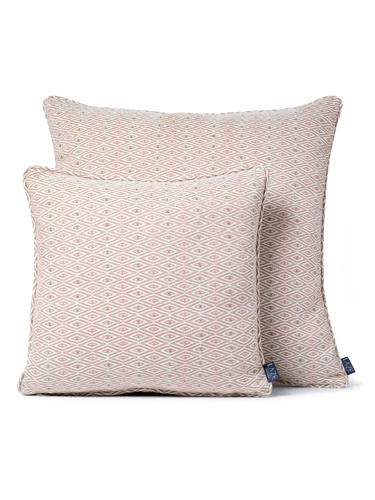 LAZE sierkussen 'Diamond' roze - diverse maten