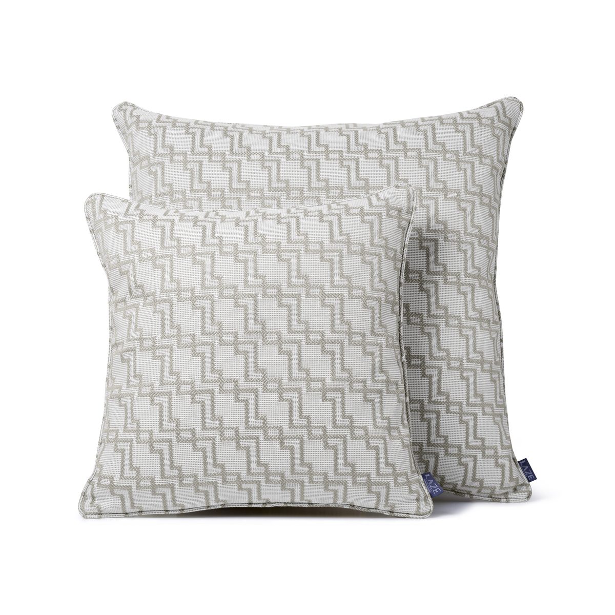 LAZE sierkussen 'Geo' beige - diverse maten