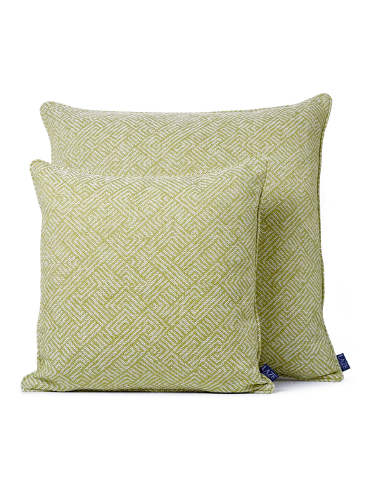 LAZE sierkussen 'Maze' groen - diverse maten
