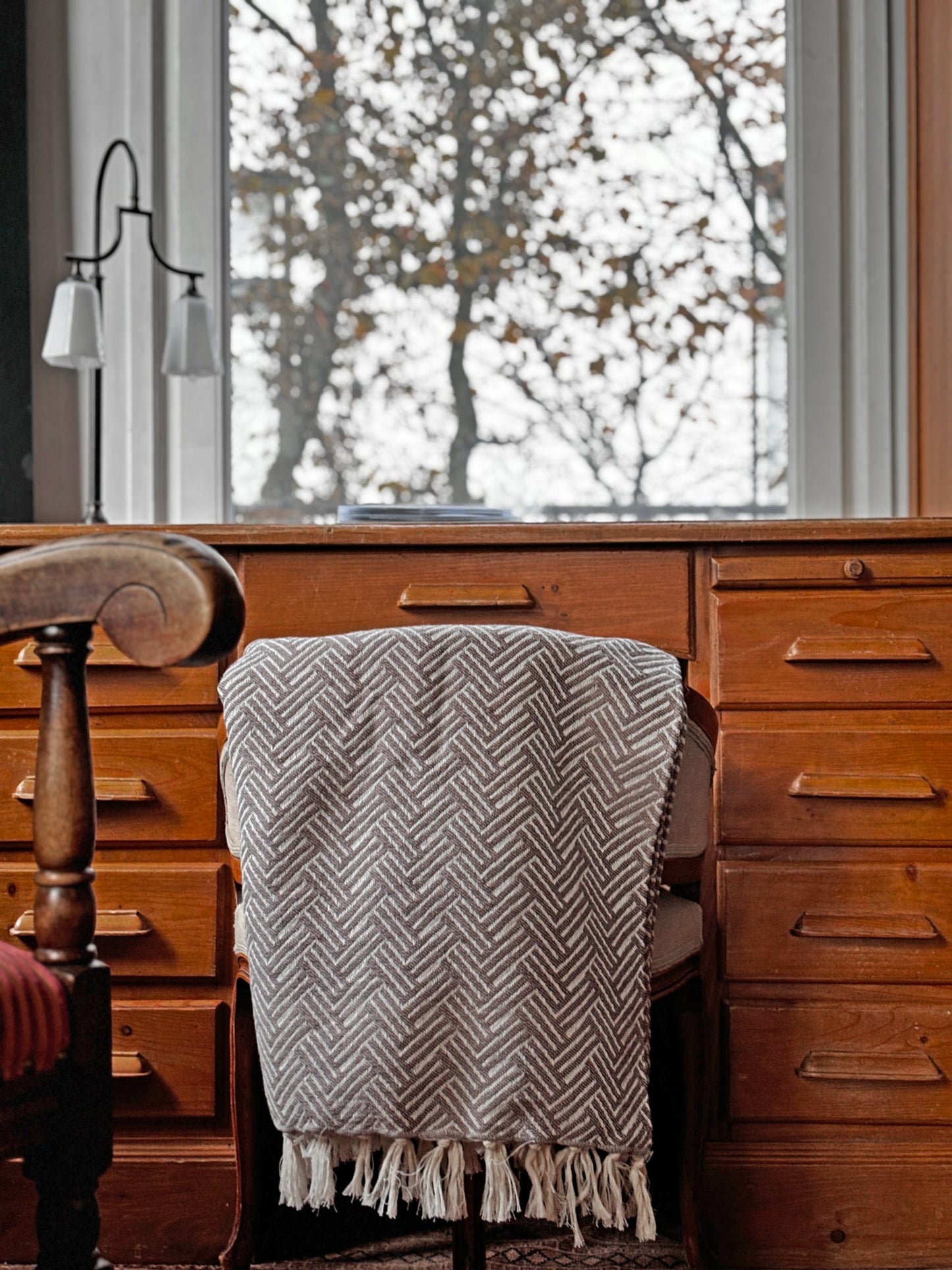 Plaid Deken Wol - Vienna - Taupe - 150x250cm