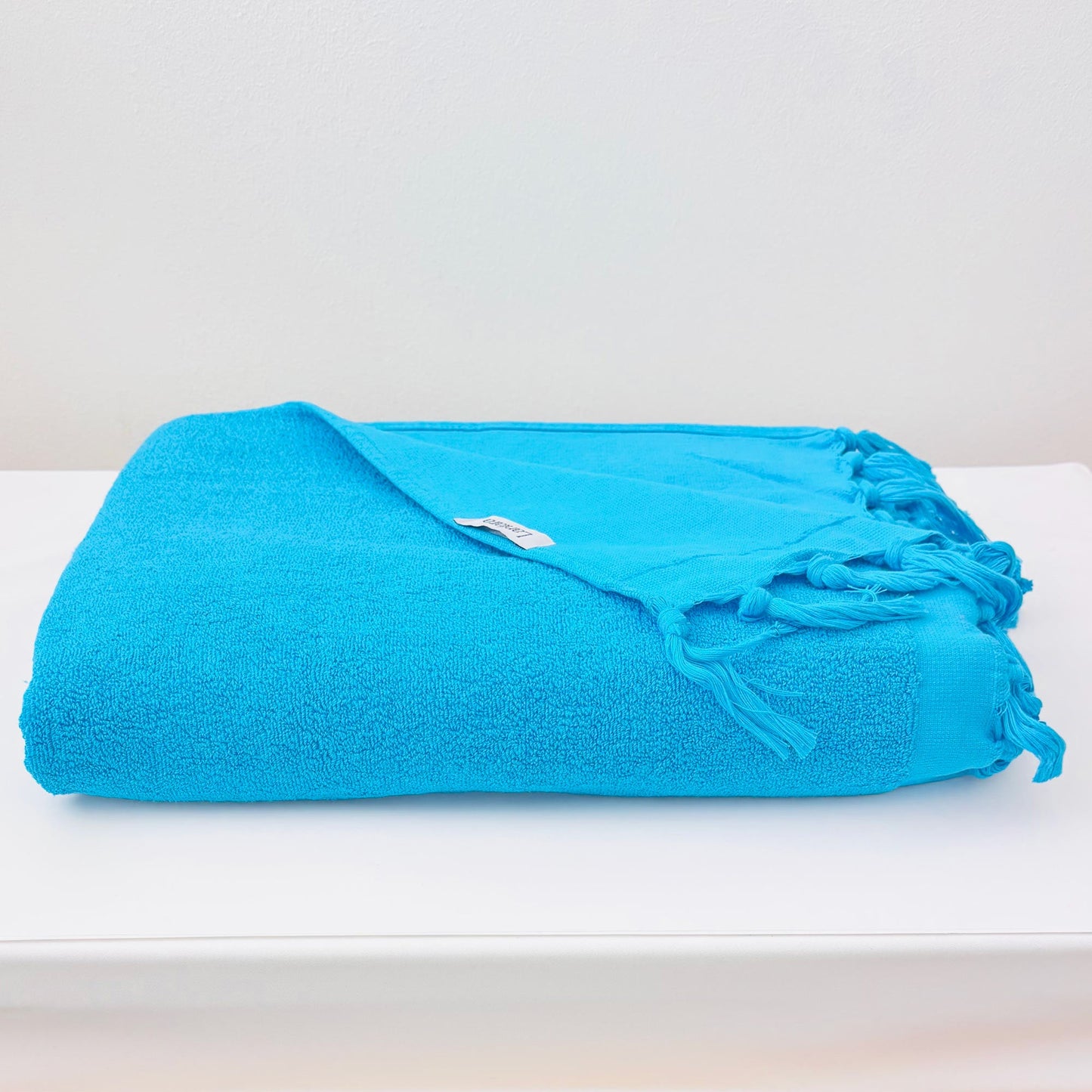Hamamdoek Badstof - Turquoise Blauw - 90x206cm