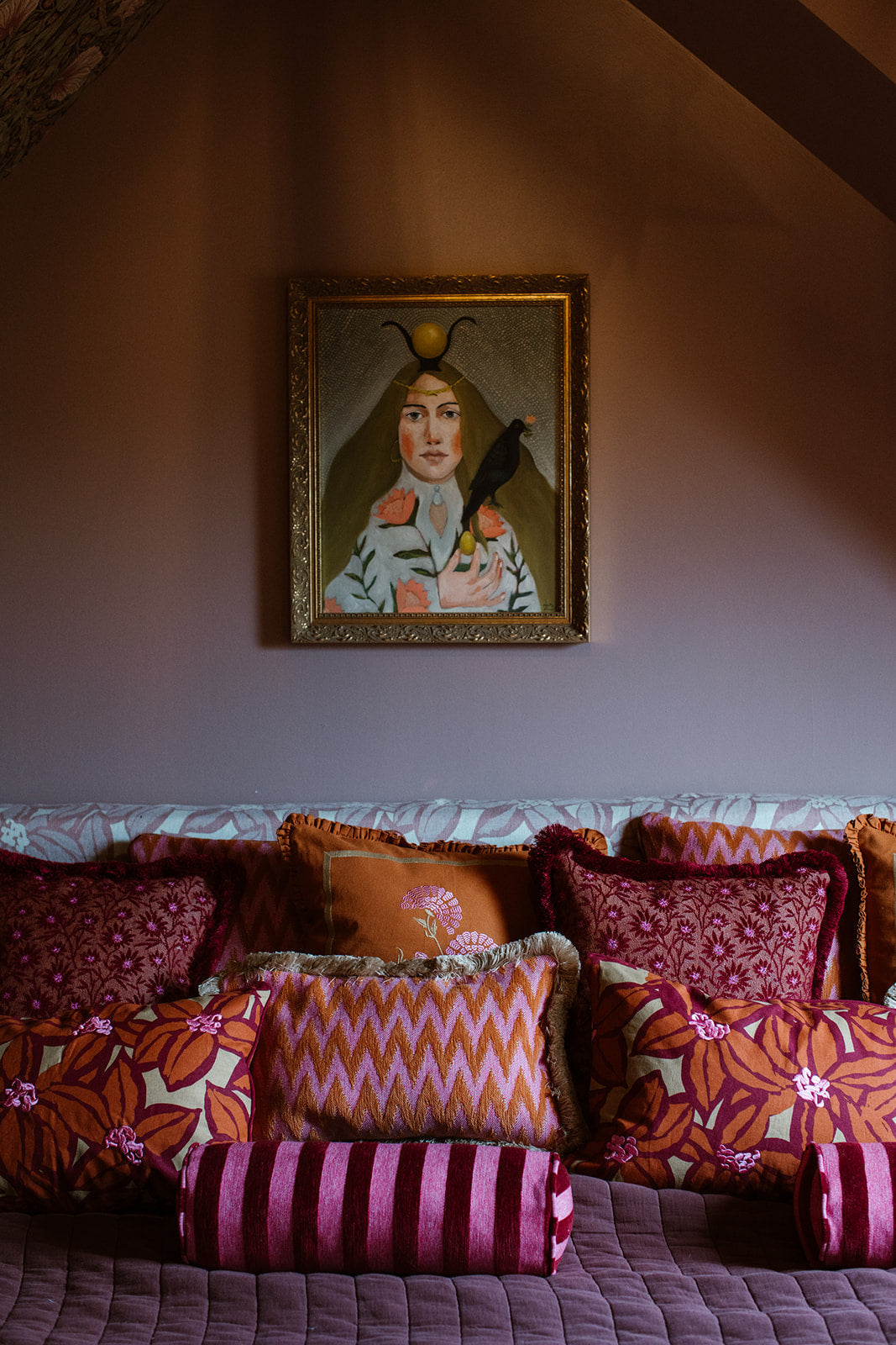 Cushion Rosita Orange & Pink