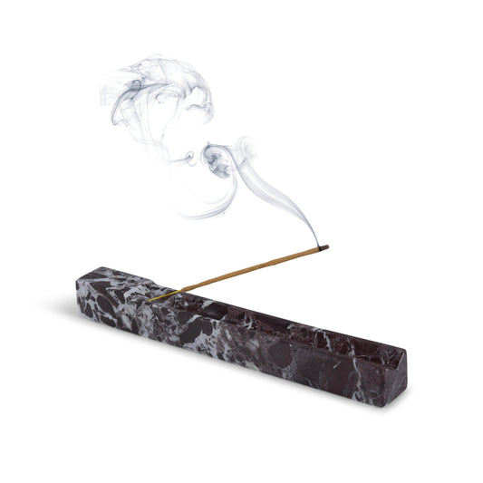 Burgundy Marble Incense Holder