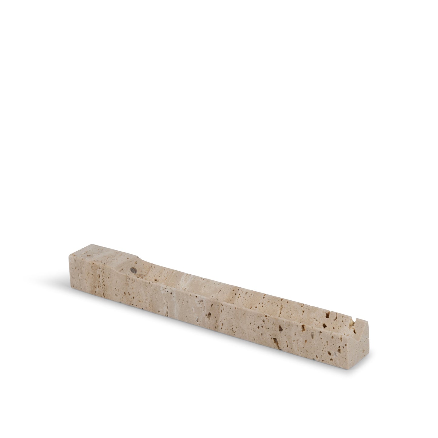 Beige Travertine Incense Holder