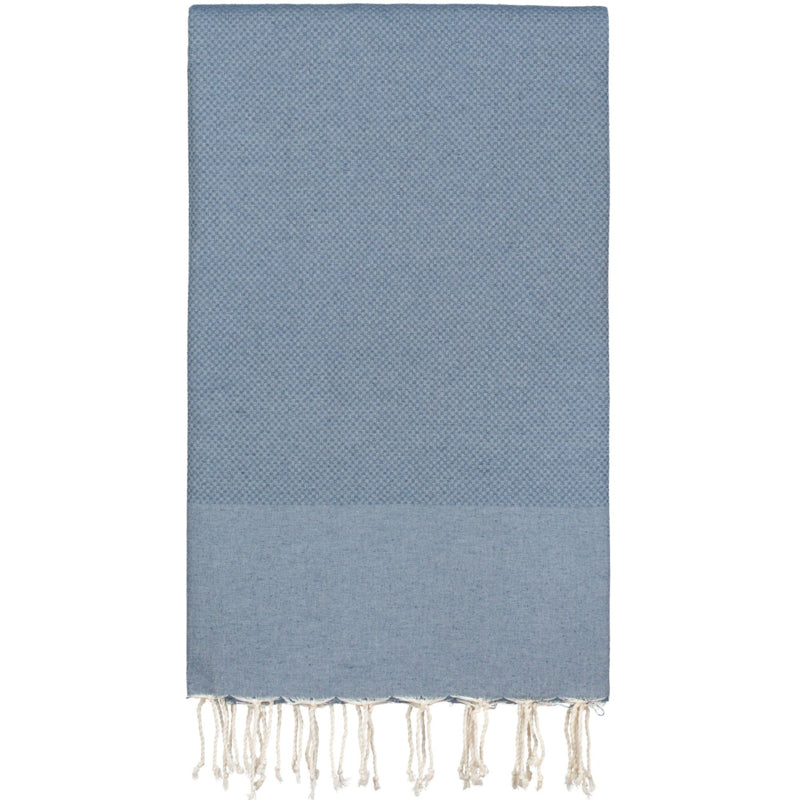 Plaid of  grand foulard katoen - Denim blauw - 190x300cm