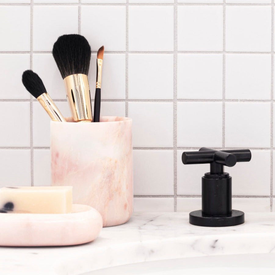 Pink Marble 'Classic' Toothbrush Holder