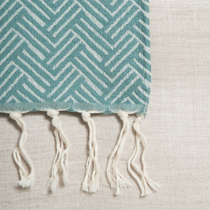 Plaid Deken Wol - Vienna - Eucalyptus Green - 160x250cm