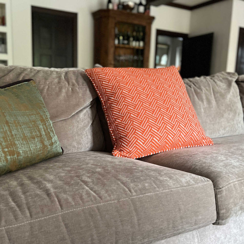 Kussen Vienna - Deep Orange - 50x50cm