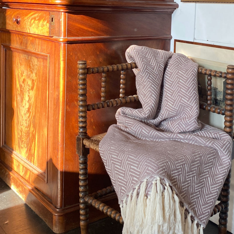 Plaid Deken Wol - Vienna - Taupe - 150x250cm