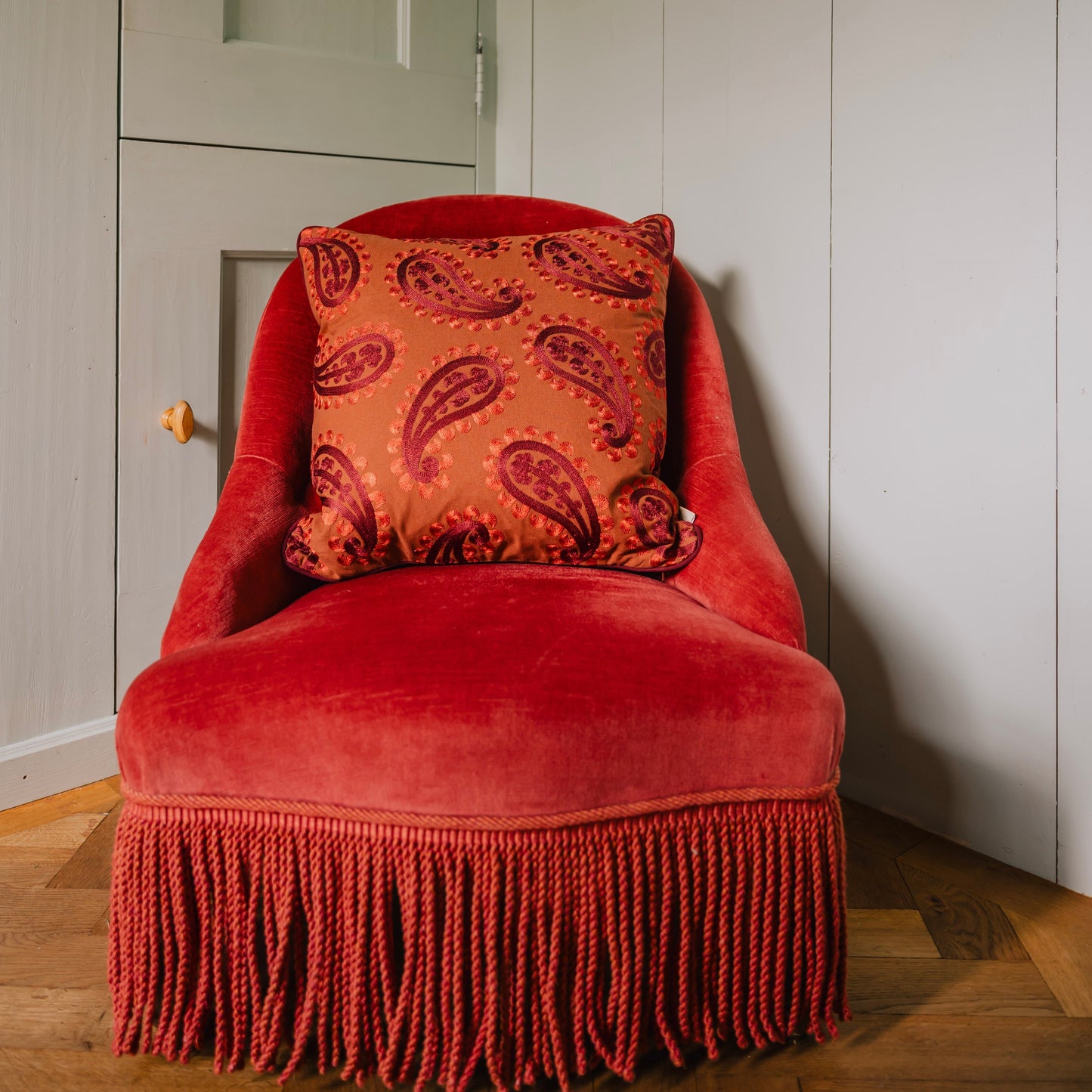 Cushion Siena Bloom Spice & Coral