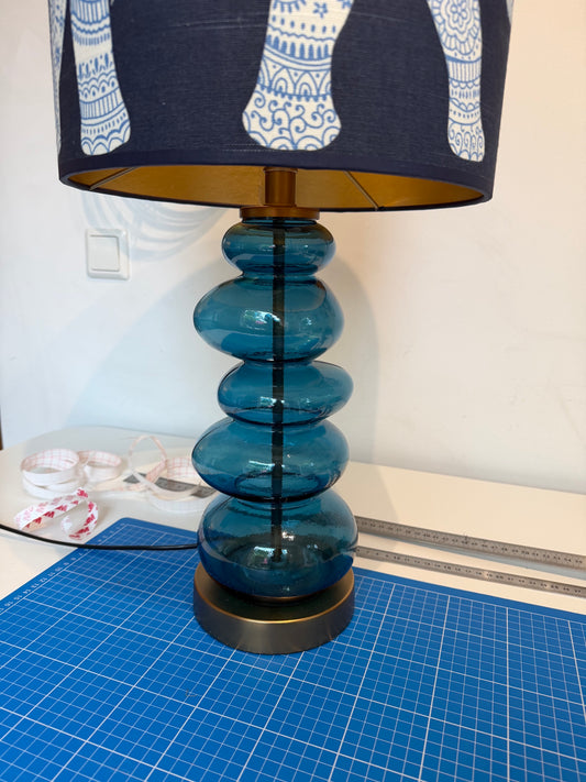 lampenvoet glas blauw