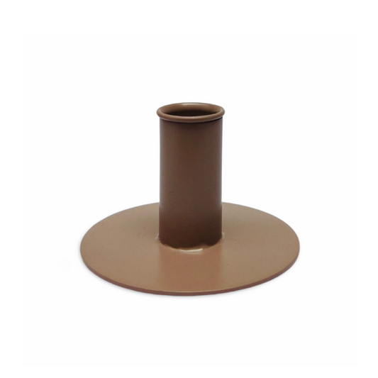 Kaarsenhouder Rond - Nude/ Roze