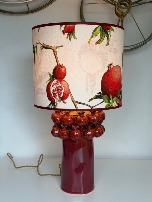 lampenvoet granaatappel bordeaux rood / H 30 cm