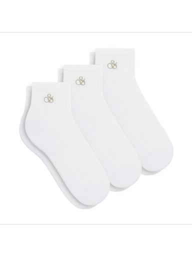 3PK WOMENS 1/2 TERRY QTR CREW