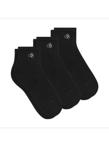 3PK WOMENS 1/2 TERRY QTR CREW